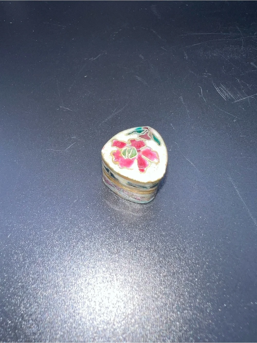 Tiny Vintage Chinese Cloisonné trinket box